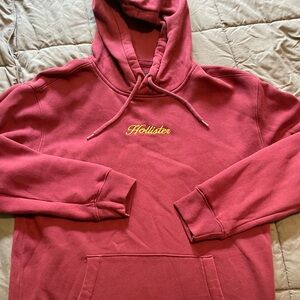 VINTAGE Hollister Red Pullover Lightweight Hoodie